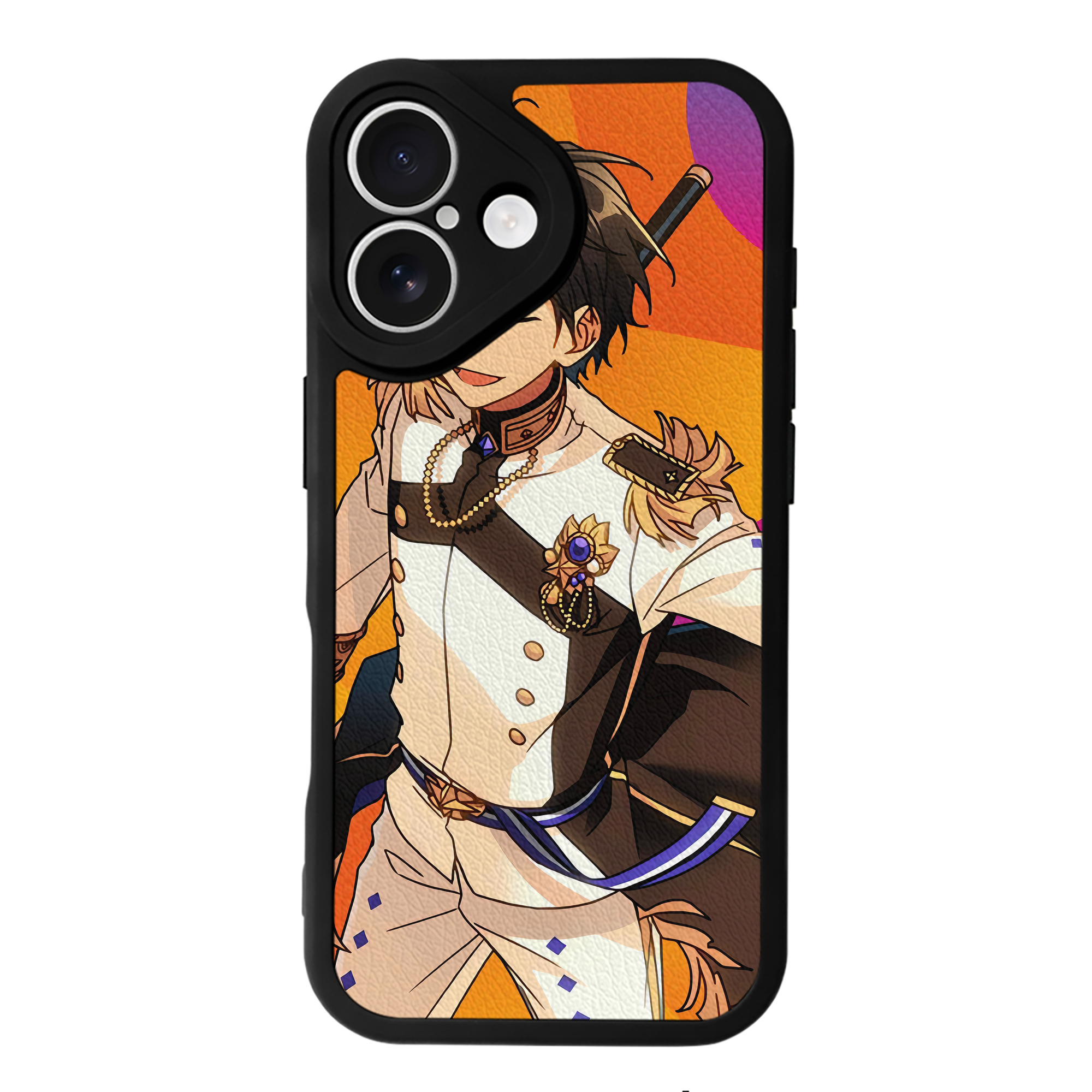 （画像用） あんさんぶるスターズ! Ensemble Stars 【iPhone 16シリーズ対応】シリコンスマホケース（レザー調） 材質：シリコン